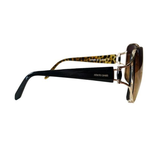 Roberto Cavalli Primula Sunglass FRAMES 596S 28F Brown Gold Kyle Richards - Picture 11 of 14